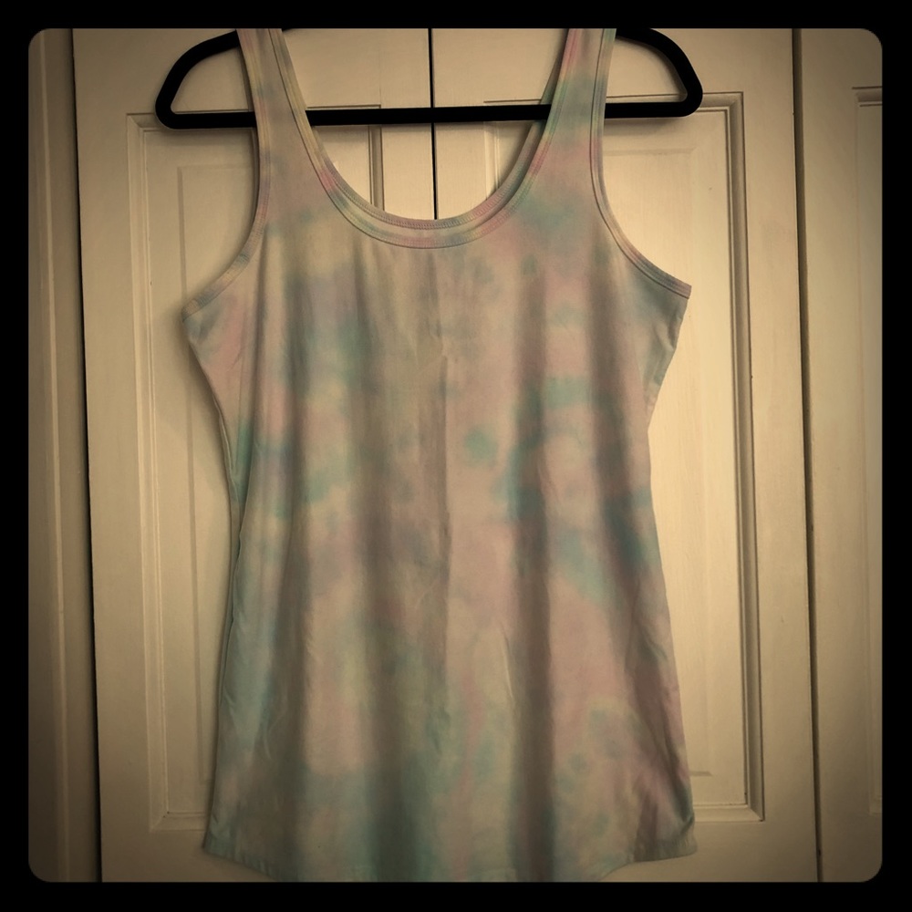 Cute Pastel Tie Dye Tank Top XXL